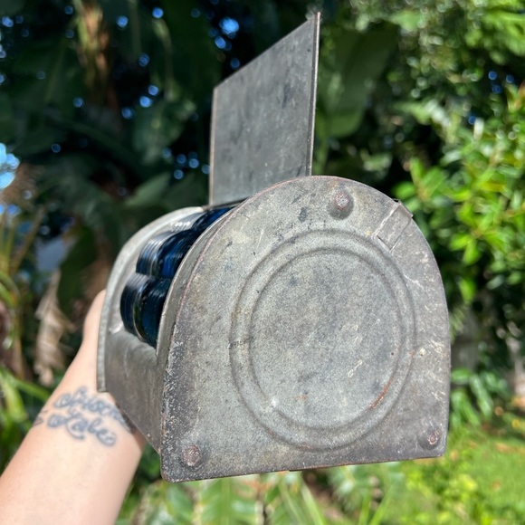 Antique 1913 Perko Triplex Nautical Lantern Glass Ship Lamp Maritime Light - Picture 7 of 14